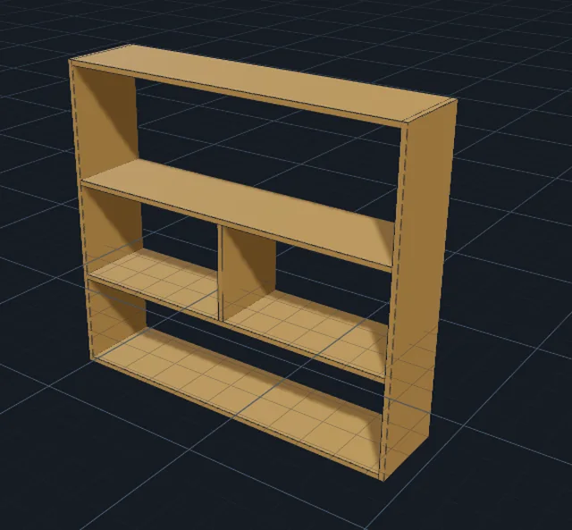 The same sketch turned into a parametric 3D model
